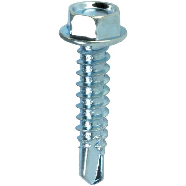 Teks Sheet Metal Screw, #12 x 3/4 in, Zinc Plated Steel 120 PK 21336 - main